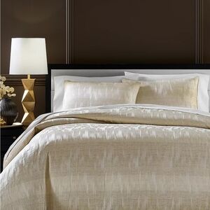 Hotel Collection Gilede Stripe King Duvet Set+2 King Shams Elegant NEW